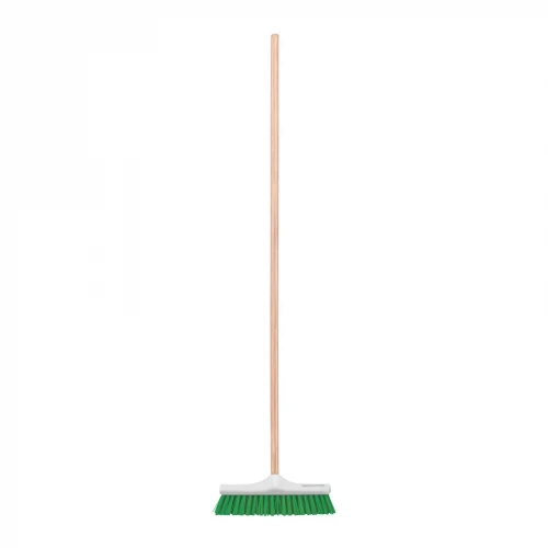 Cepillo industrial cerda rígida de 30 cm, bastón de madera 57034 CEPI-30 Klintek