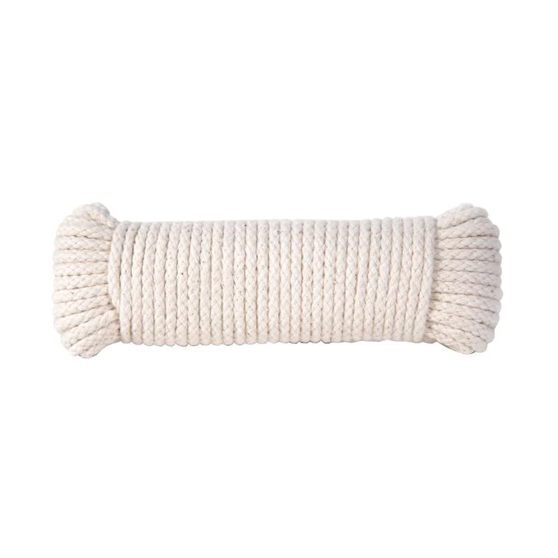 Cuerda para tender la ropa Koch de algodón trenzado con diamante natural de 3/16 pulg. de diámetro y 50 pies de largo - Of...