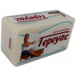 Caja Jabon de Lavanderia Tepeyac con Envoltura Blanco 400G/25P - SCG La Corona