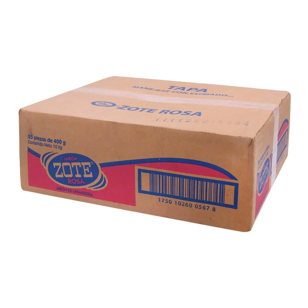 Caja de Jabon de Lavanderia Zote Rosa 400G/25P - ZK La Corona