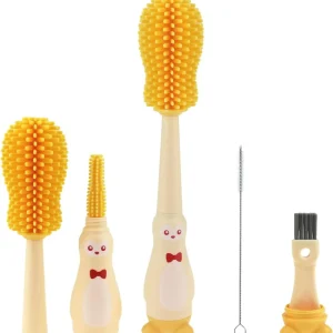 CEPILLO LAVATETERO SILICONA CP03 LA GLORIA Amarillo
