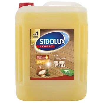 Líquido para lavar paneles y madera con aceite de argán Sidolux Expert 5l Lakma