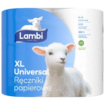 Paño de cocina de 2 capas Lambi XL Universal 2 rollos