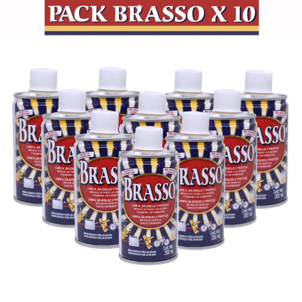 Limpiadores de Metales Brasso 10 x 200 ml