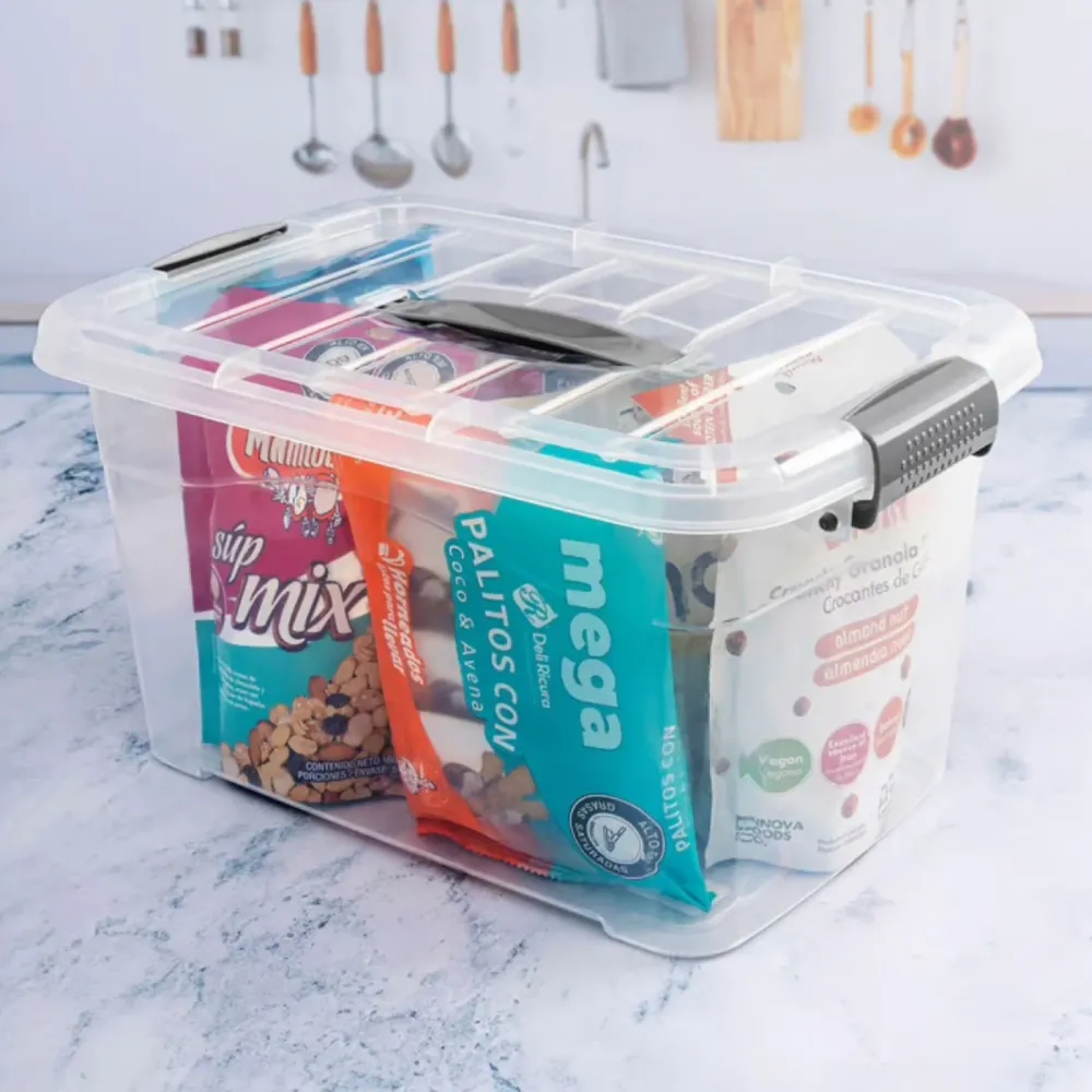Caja Plástica Organizadora de 10 Litros con Tapa Luxury Plast