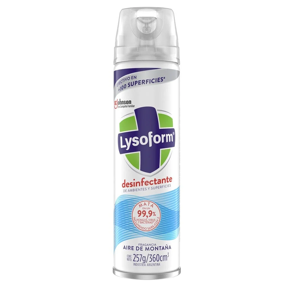 Desinfectante Ambiental Aerosol Aire Montañ 360 Ml LYSOFORM