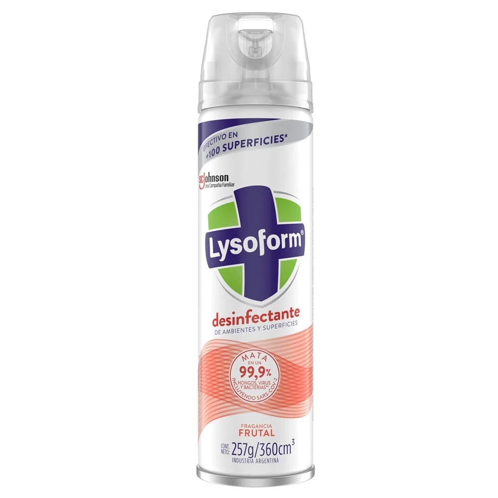 Desinfectante Ambiental Aerosol Frutal 360 Ml LYSOFORM