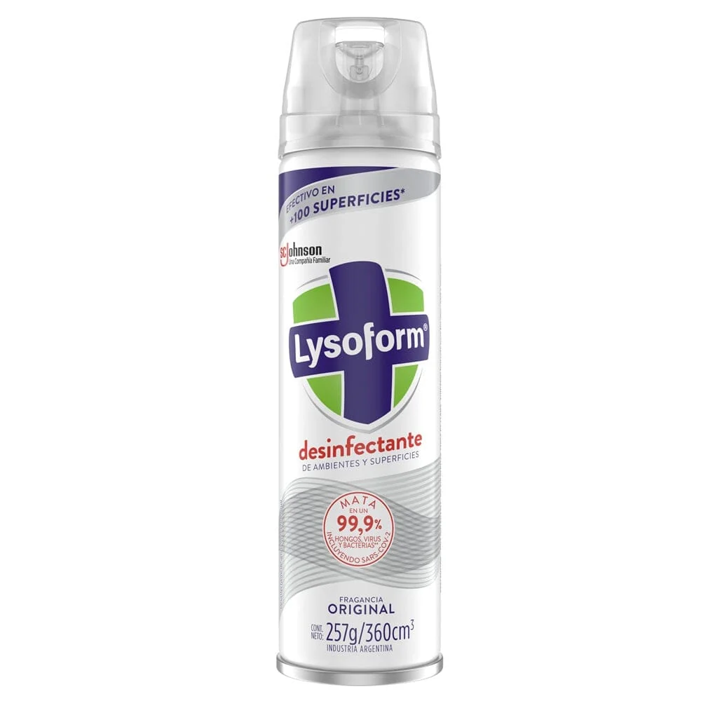 Desinfectante Ambiental Aerosol Original 360 Ml LYSOFORM