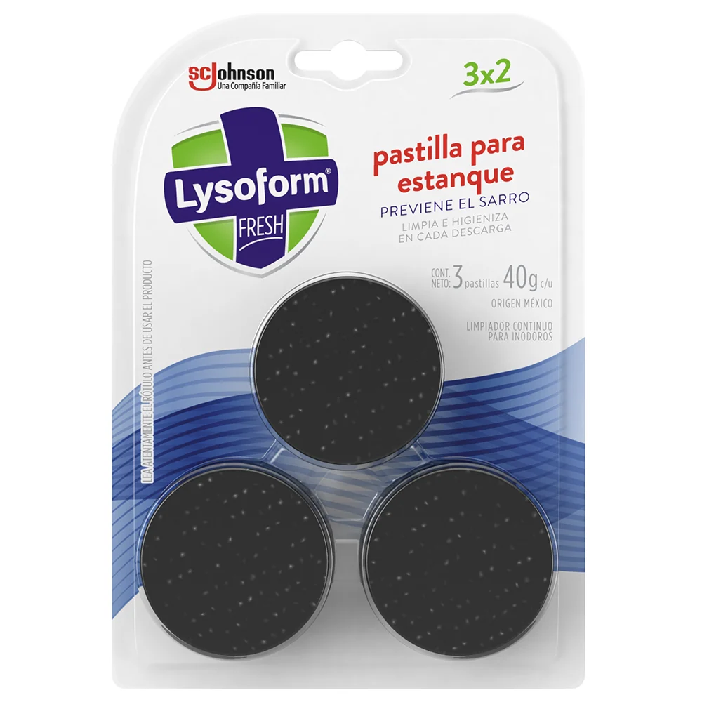 Pastilla Desinfectante Wc 3X2Azúl LYSOFORM