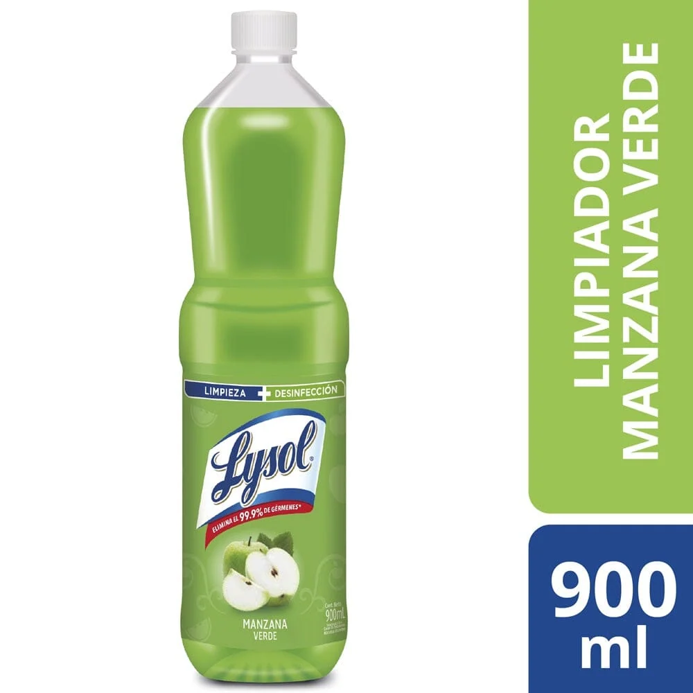 Limpiador Piso Diluible Manzana Verde 900 Ml LYSOL