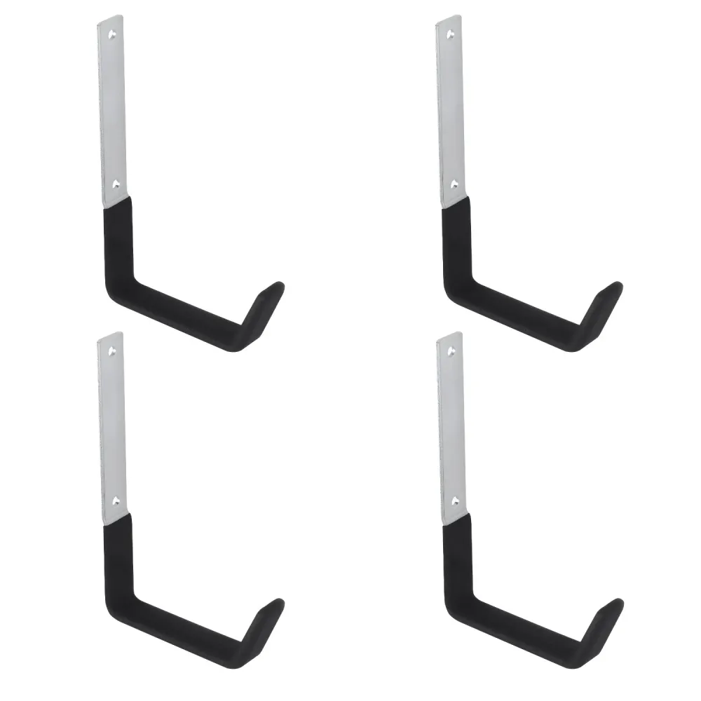 Maclean MC-480 Soporte de pared, para neumáticos, ruedas, escalera, bicicleta, acero, carga máx. 10kg, 4 piezas