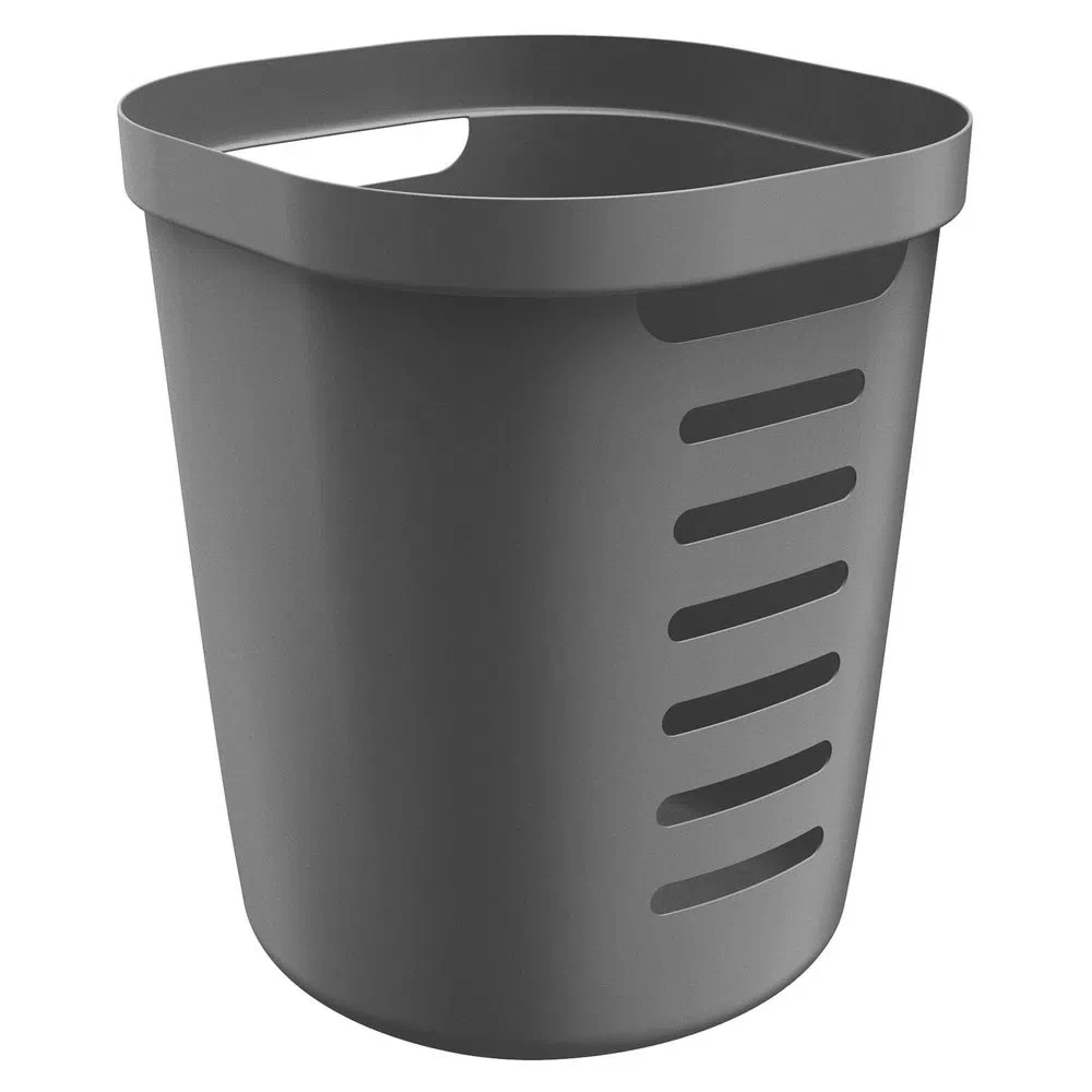 Cesta cube flex sin tapa color plomo 46 litros Madehome