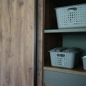 Cesta organizadora maxi sin tapa color plomo Madehome