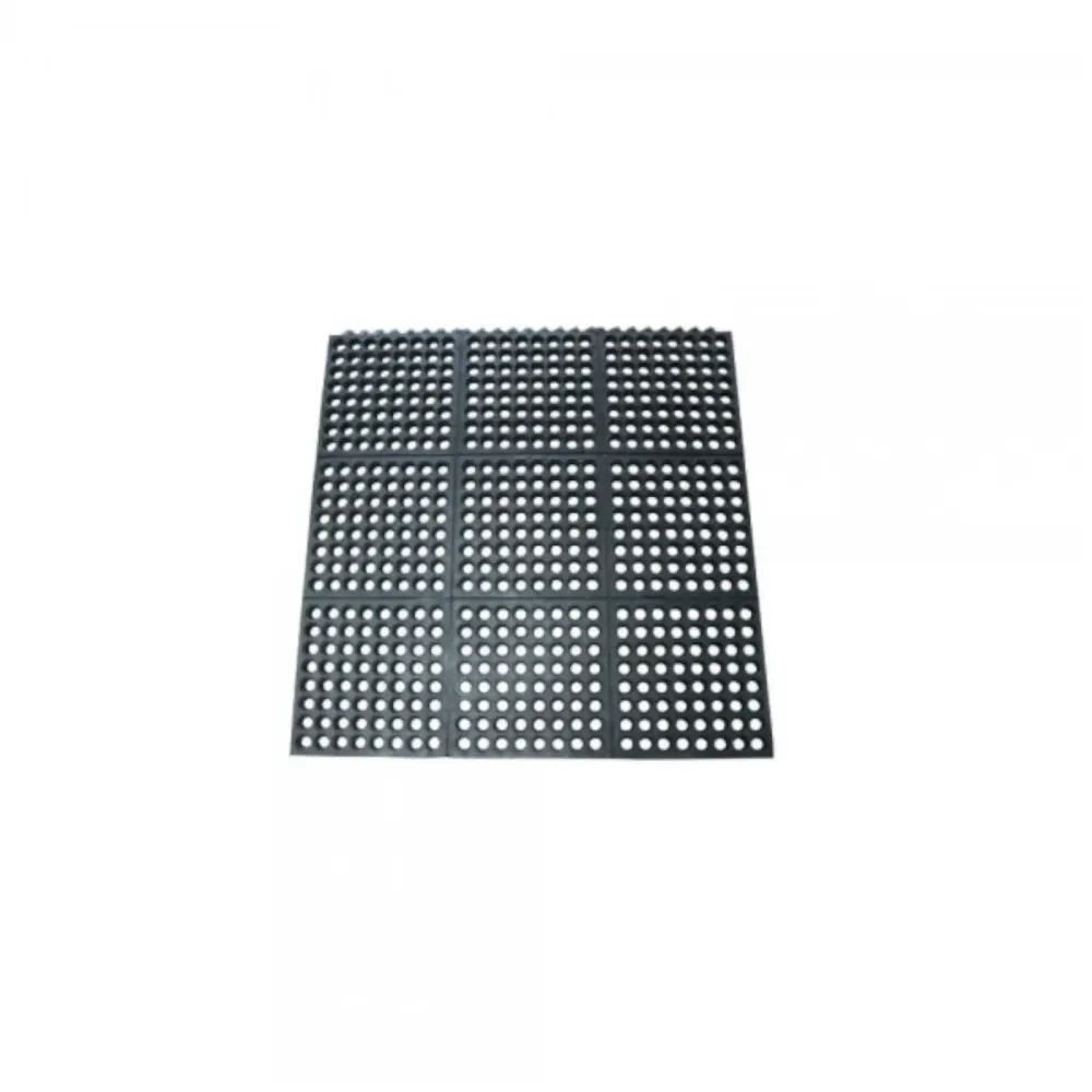 Mantenimiento Tapete antifatiga hule negro 90 x 90 cm