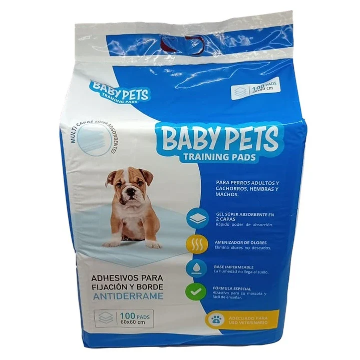 Sabanillas Baby Pets Training Pads 100un 60x60 Marben Pets
