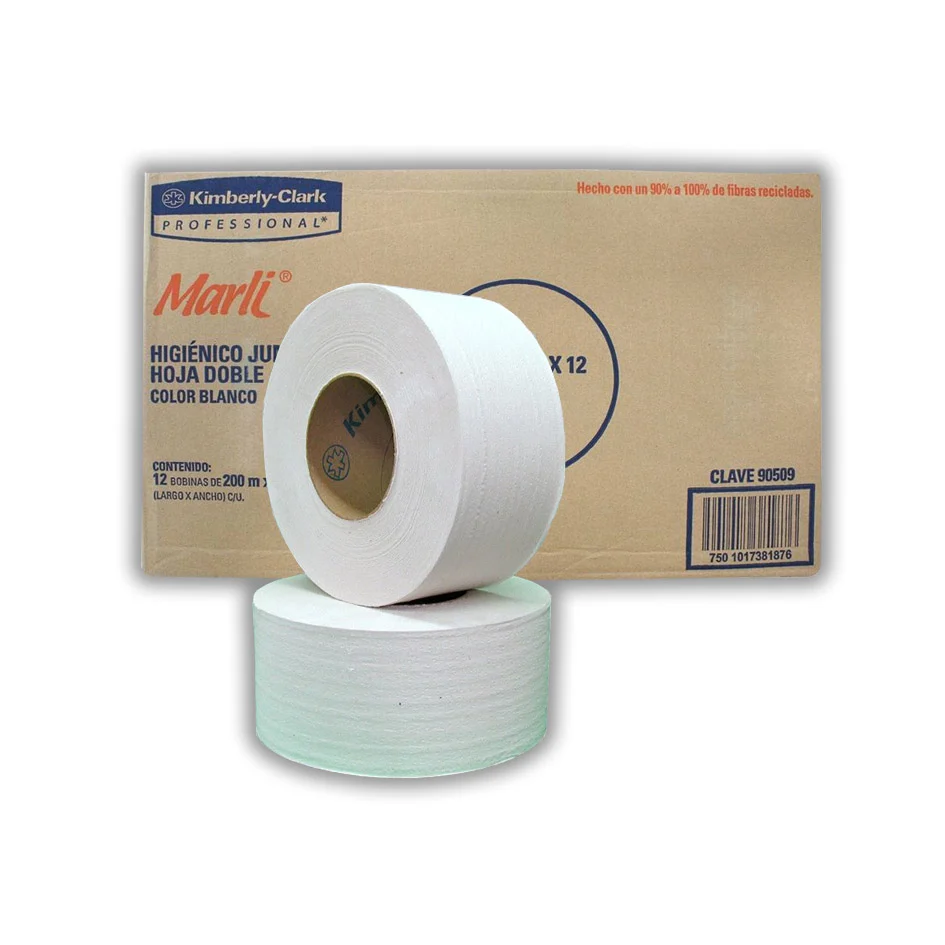 MARLI 200 MTS PAPEL HIG H/D 9 CMS 12 PZAS GOFRADO KIMBERLY CLARK