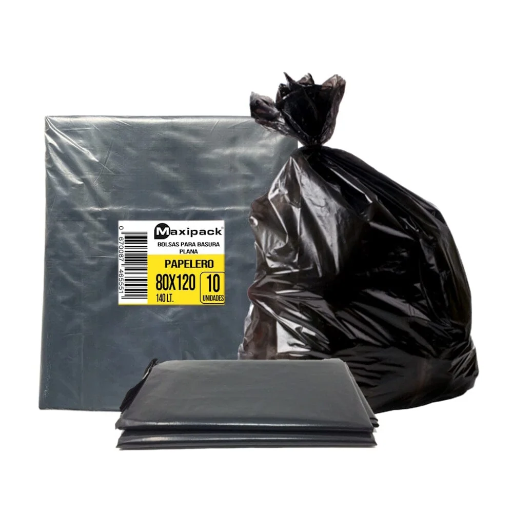 Bolsa Basura Plana 80X120 10 Un MAXIPACK