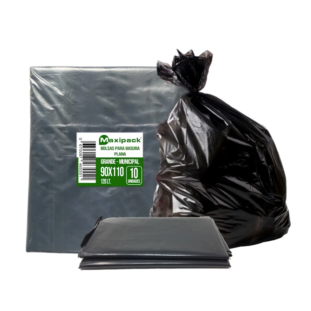 Bolsa Basura Plana 90X110 10 Un MAXIPACK