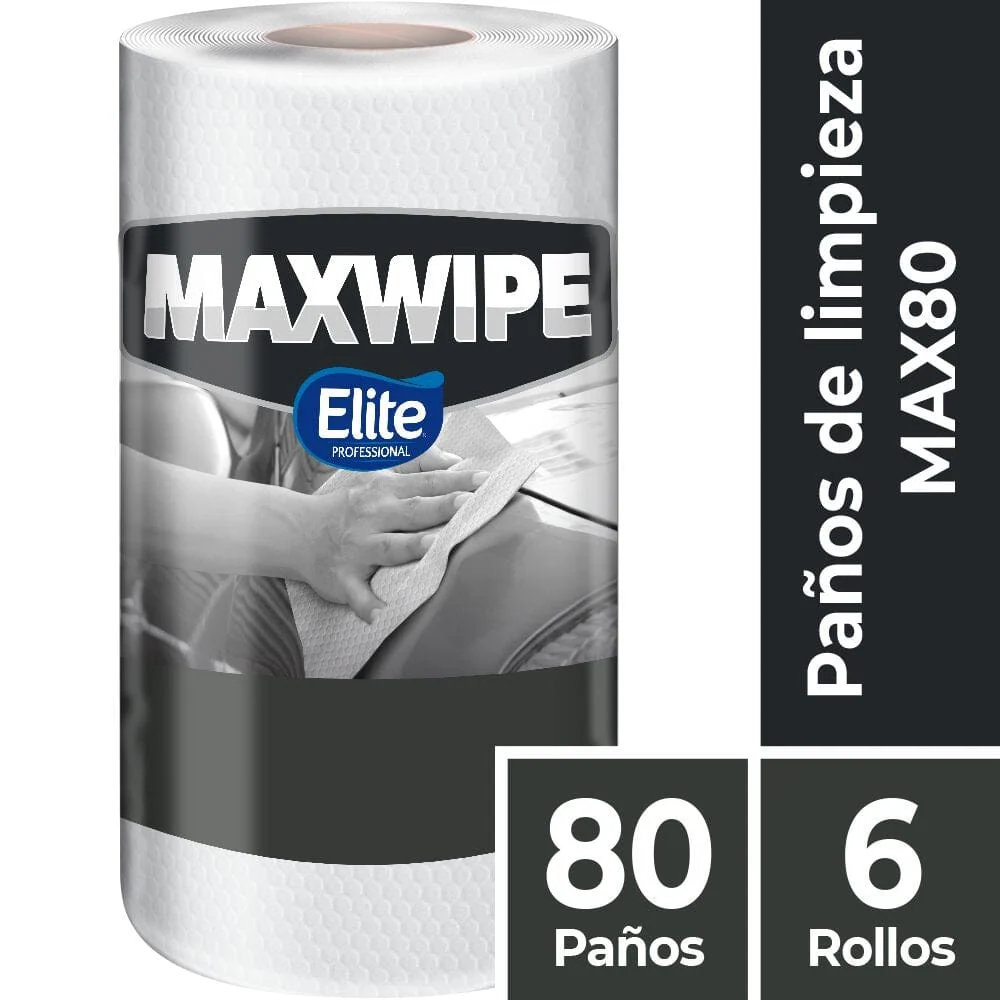 Paño Limpieza Max80 Trabajo Industrial 80 Hojas MAXWIPE