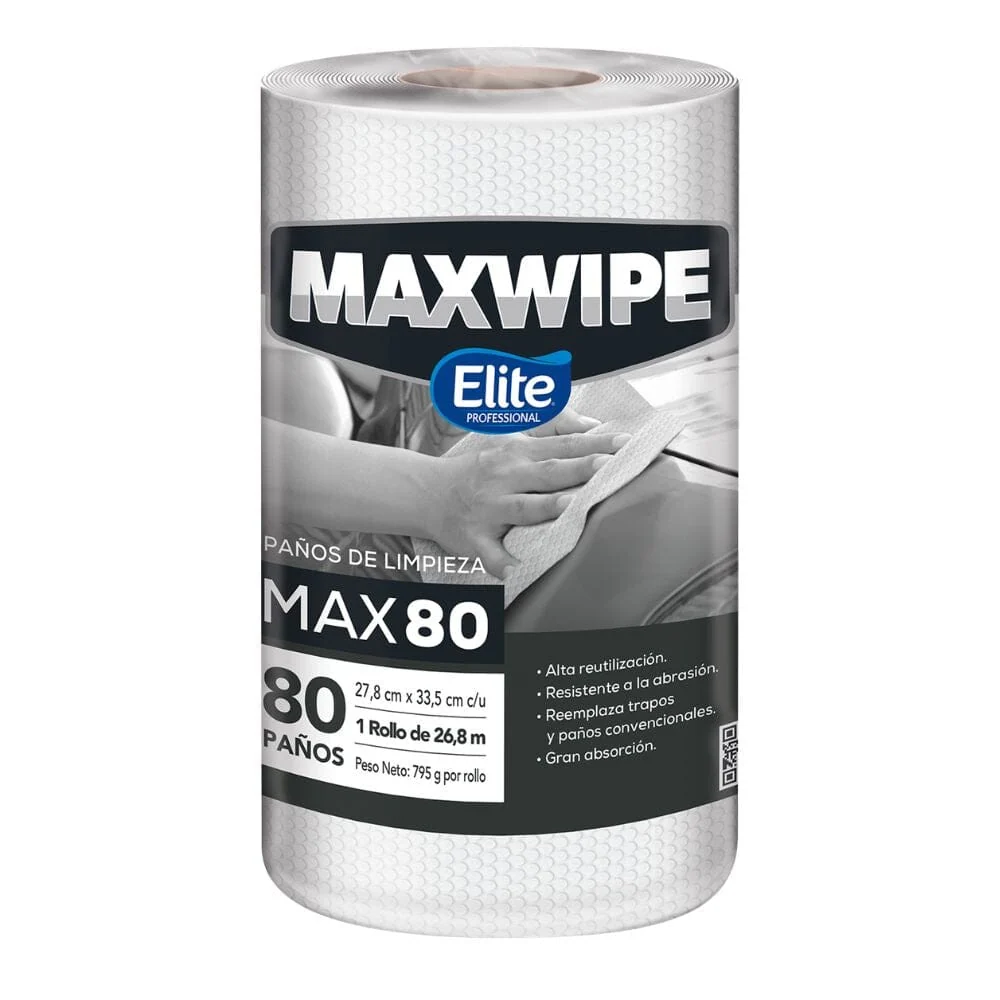 Paño Limpieza Max80 Trabajo Industrial 80 Hojas MAXWIPE