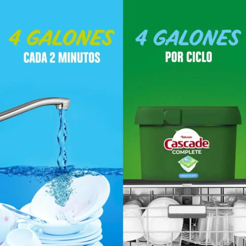 Detergente en Cápsulas Cascade Complete Para Lavavajillas 38 pzas - ZK MayoreoTotal