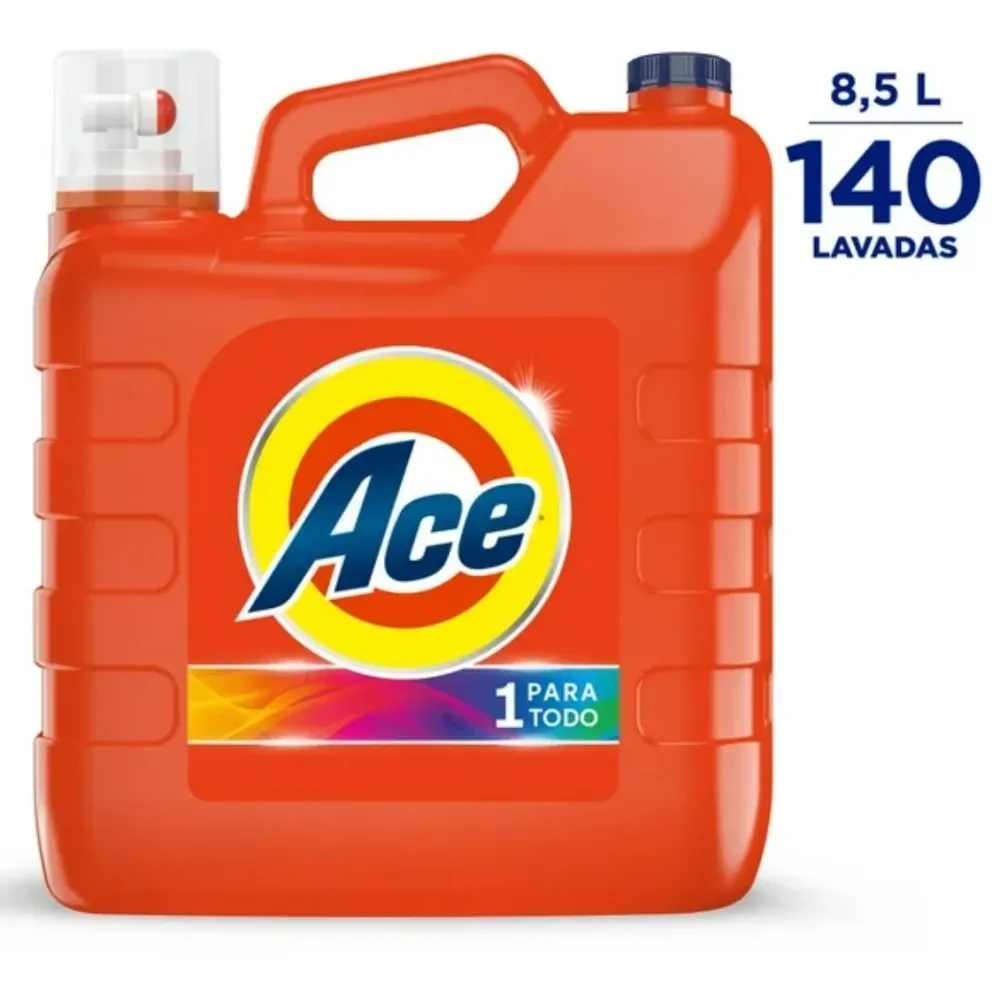 Detergente Líquido Ace 1 Para Todo 8.5 l - ZK MayoreoTotal