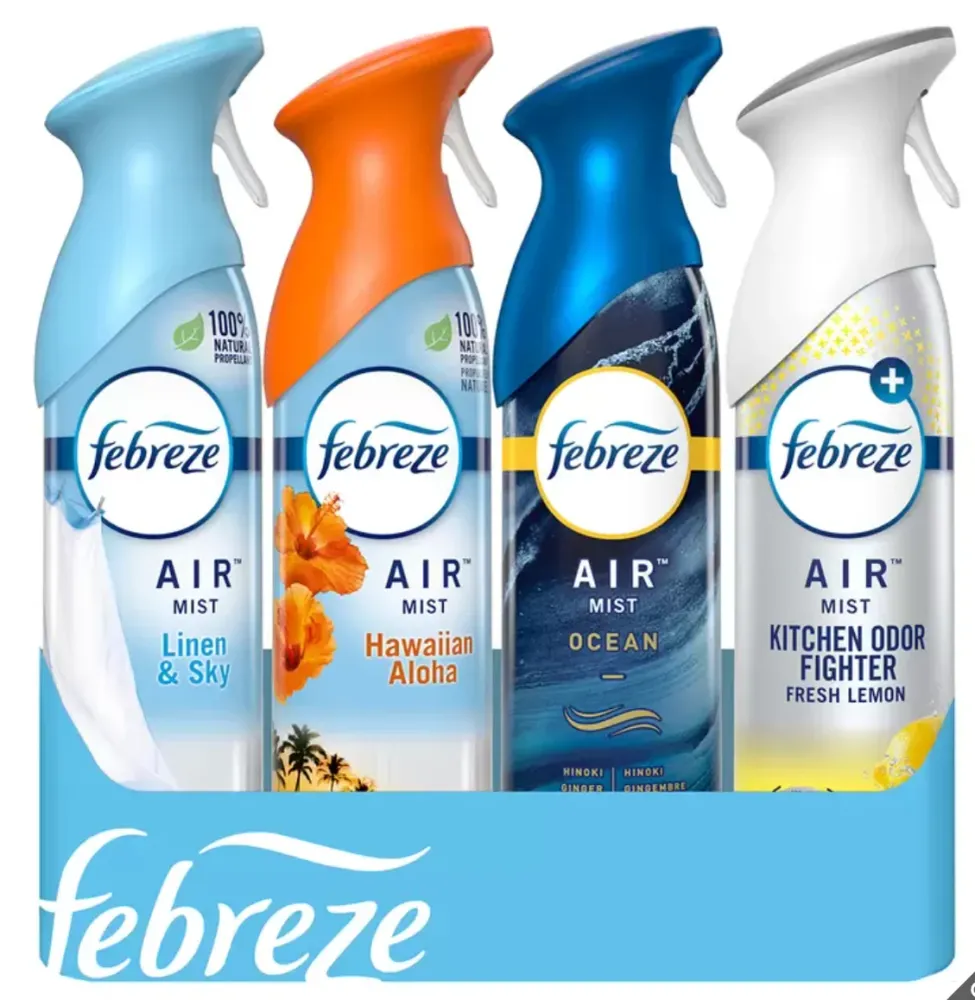 Febreze Air Aromatizante Ambiental 4 piezas de 250 gr - KOZ MayoreoTotal
