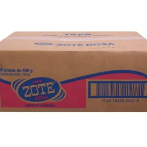 Jabón en Barra Zote Rosa 25 pzas de 400 g - ZK MayoreoTotal