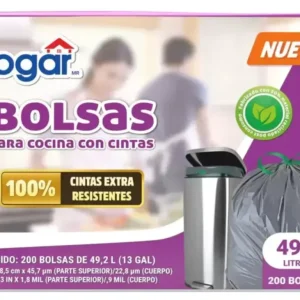 Logar Bolsas Para Basura 200 pzas de 49.2 L - KOZ MayoreoTotal