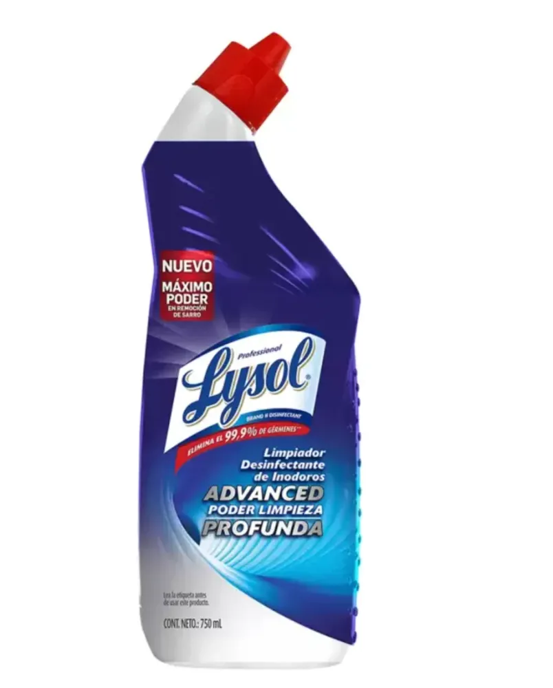 Lysol Advanced Limpiador Desinfectante para Inodoro 4 piezas de 750 ml - KOZ MayoreoTotal