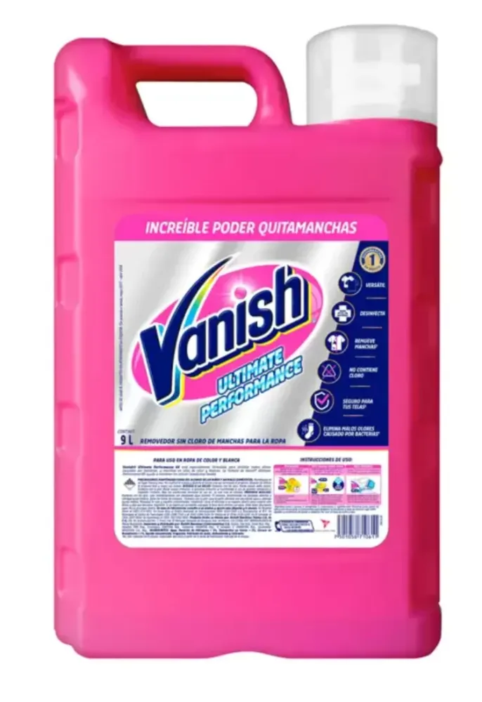 Vanish Ultimate Performance Removedor sin Cloro de Manchas para la Ropa 9 L - KOZ MayoreoTotal