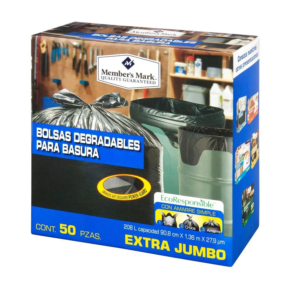 Bolsa para basura Member's Mark Extra Jumbo 50P - ZK Member´s Mark