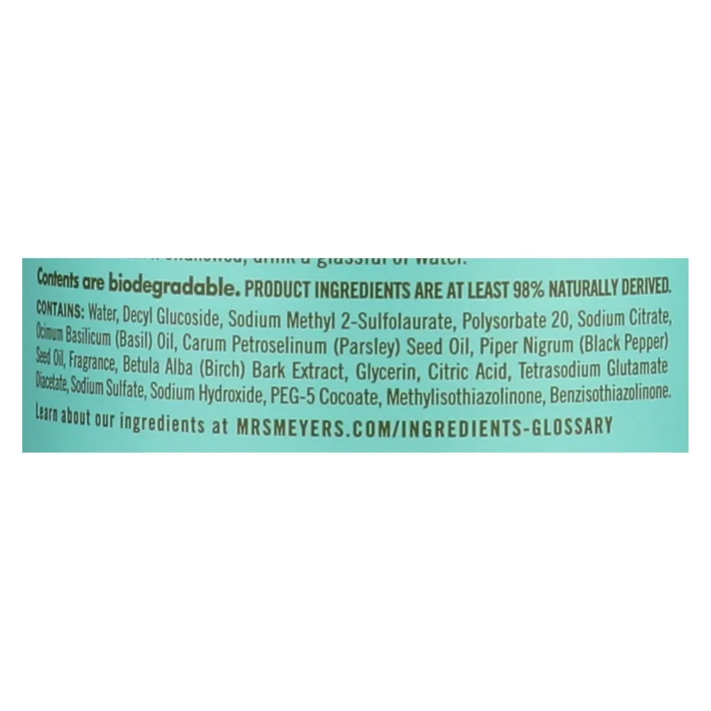 Limpiador concentrado multisuperficies, albahaca, 32 oz. Method Prod