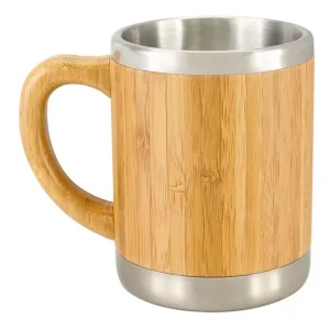 MUG Taza Madera Bambú Asa Ecológico 350 ML
