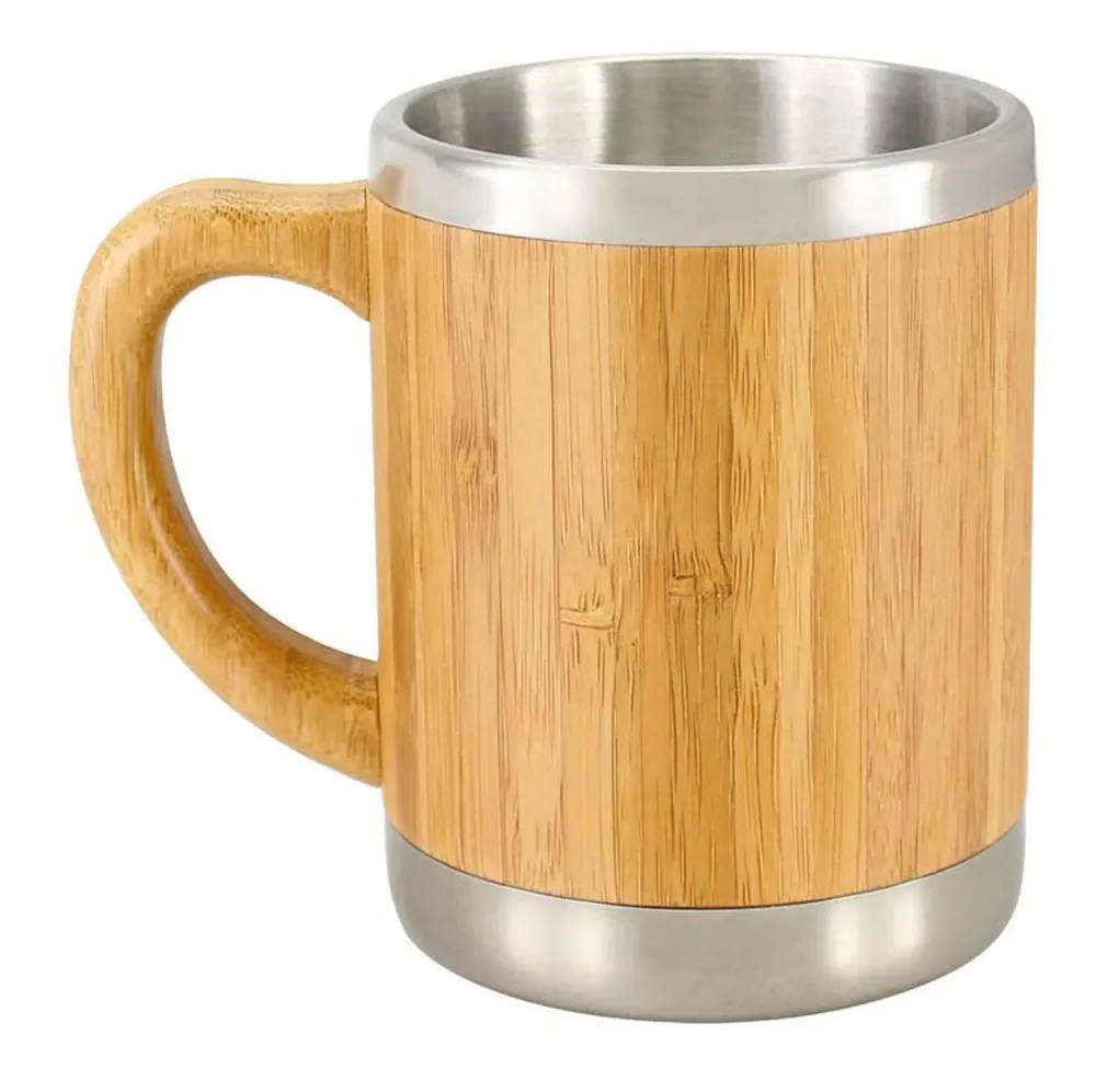 MUG Taza Madera Bambú Asa Ecológico 350 ML