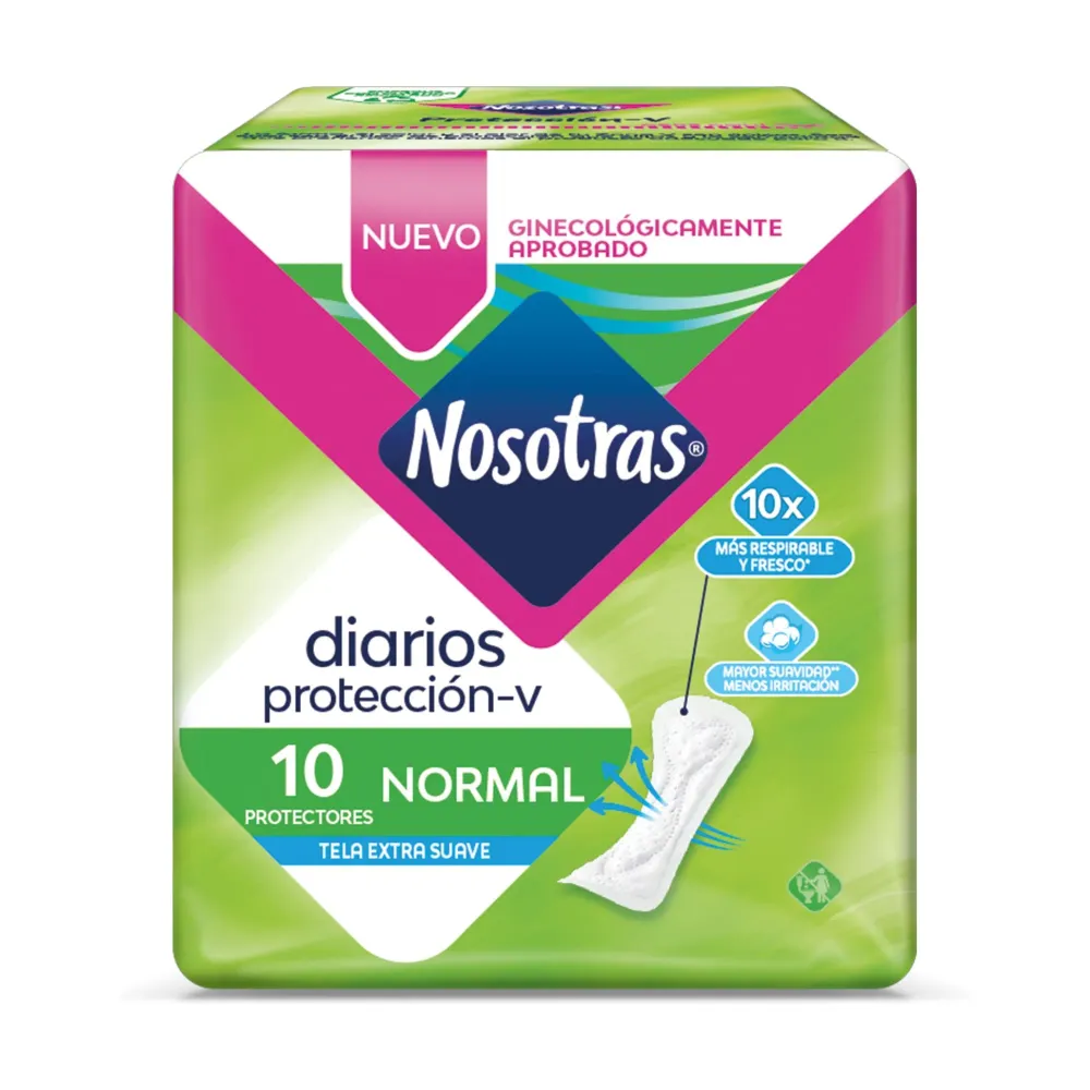 Protectores Diarios Nosotras Normal X 10 Unidades