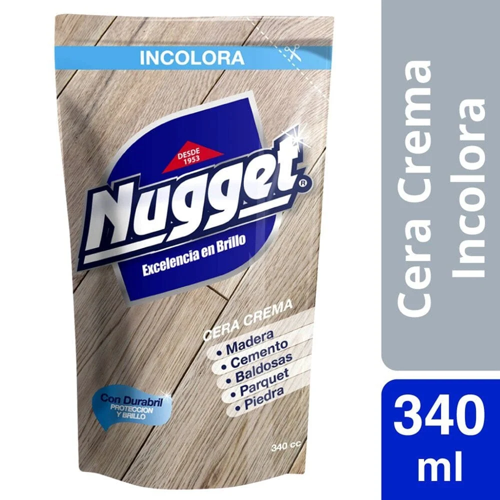 Cera Crema Doypack Incolora 340 ml NUGGET