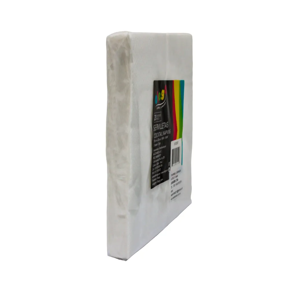 Olebol Servilletas Coctel Blanco X 20 Unidades OLE-BOL