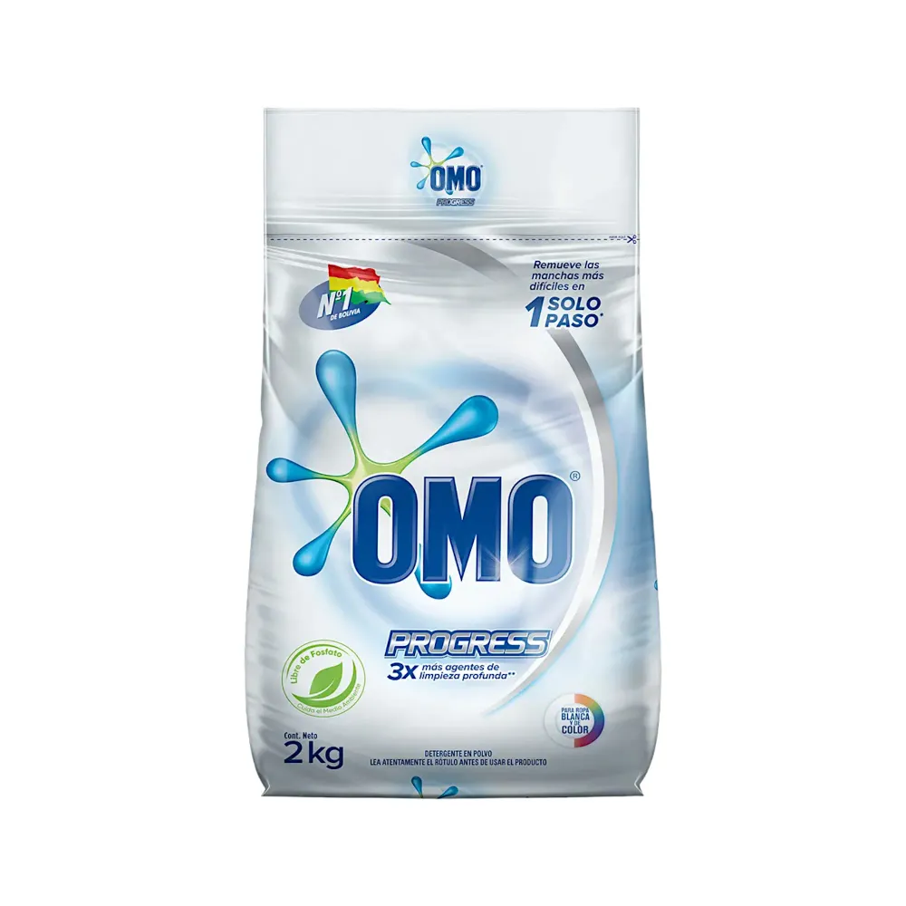 Detergente En Polvo Omo Progress X 2 K
