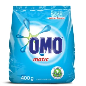 Detergente En Polvo Para Ropa Caja 400 Grs OMO