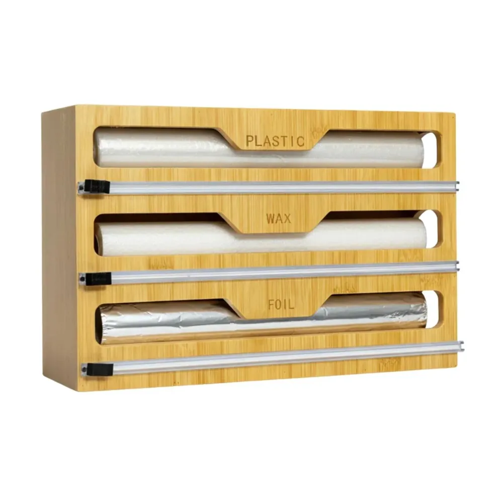 Organizador 3 En 1 Cocina Bolsas Ziplock Papel 21x33 CM Bambú