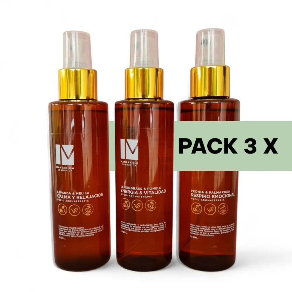 Pack 3 Rocios Aromaterapia Mix Citricos