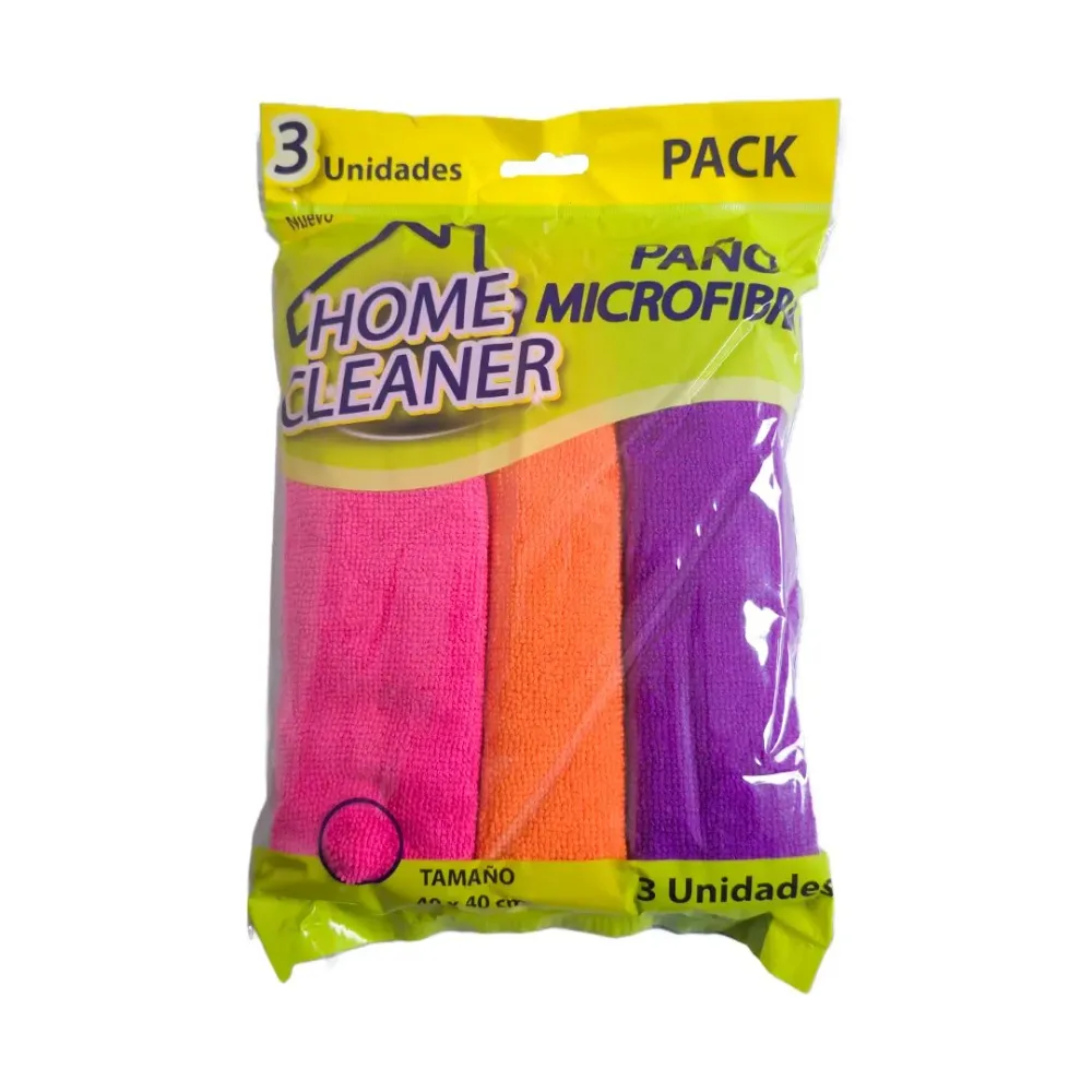 Paño Microfibra Colores Home Cleaner 3 Un