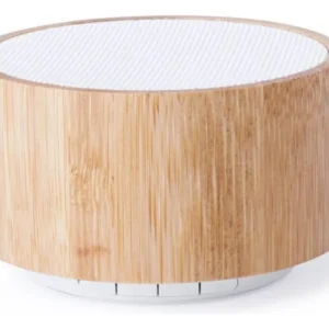 Parlante Altavoz Bluetooth Recargable USB Bambú