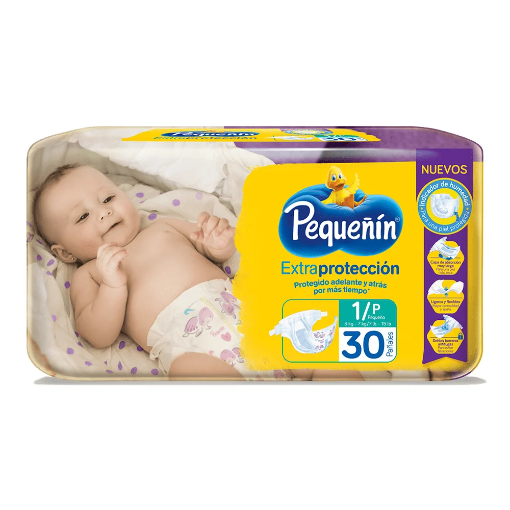 Pañal ExtraProteccion Et1 X30 Pequeñ PEQUEÑIN
