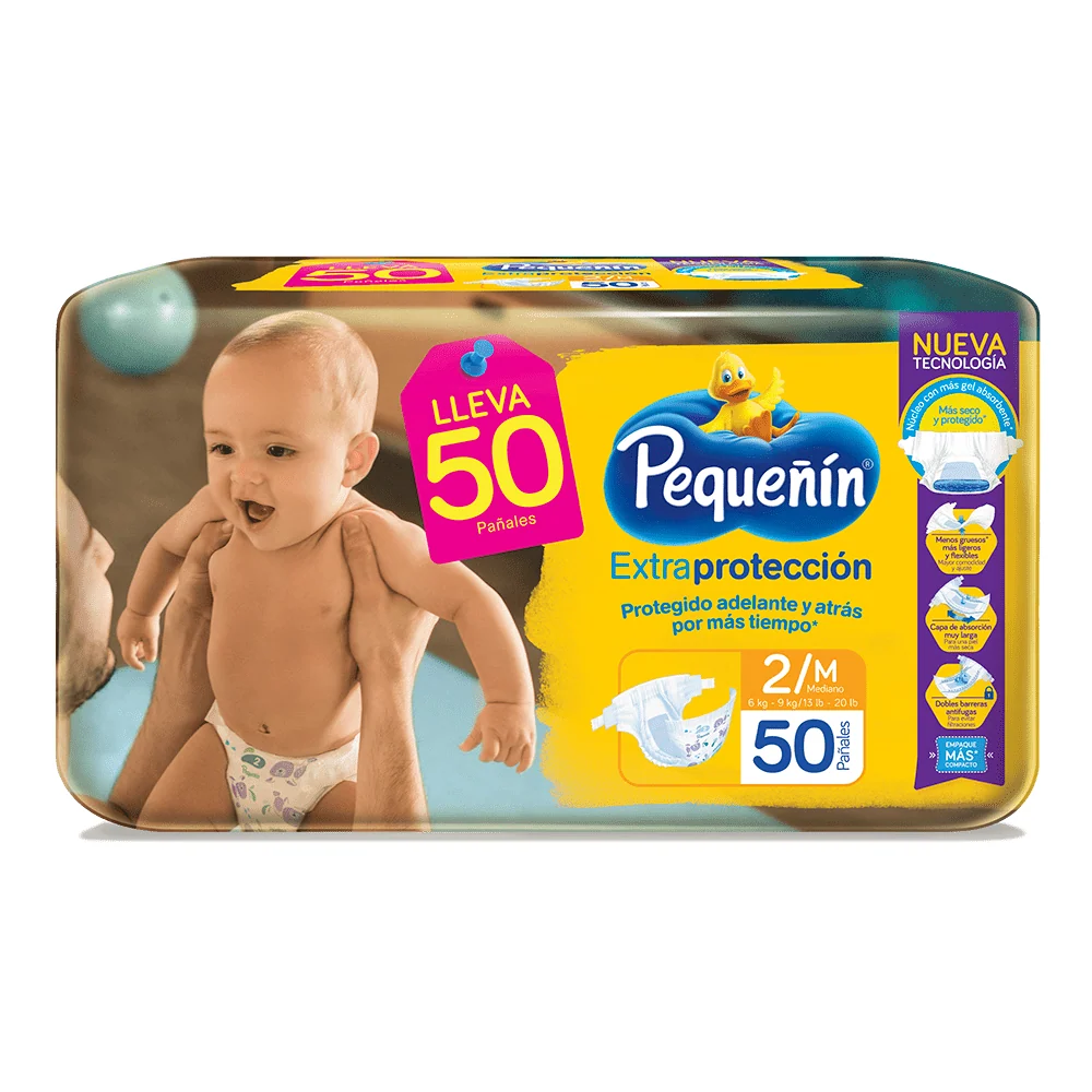 Pañal ExtraPrtoteccion Et2 X50 Pequeñ PEQUEÑIN