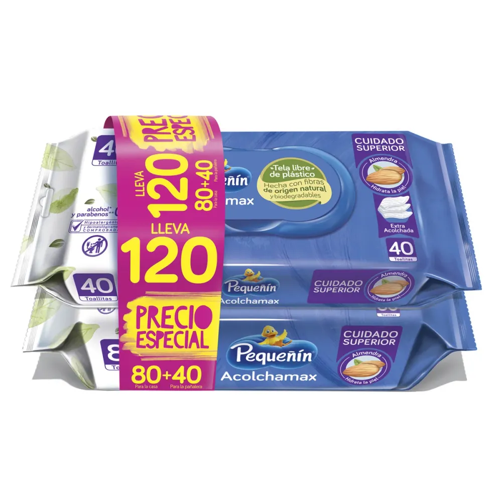Toallas Hum Acolchadas X80+40 Pequeñ PEQUEÑIN