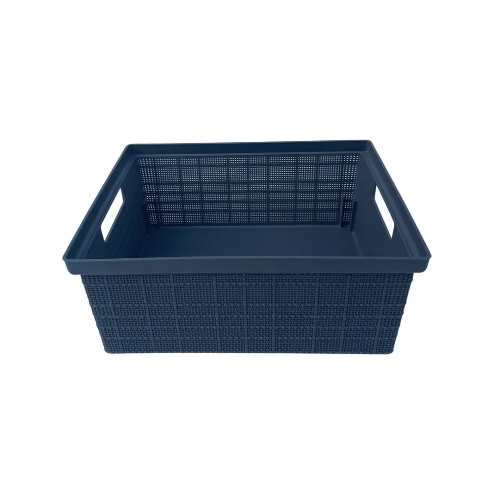 Caja Plástica Organizadora Yute Gris Pica