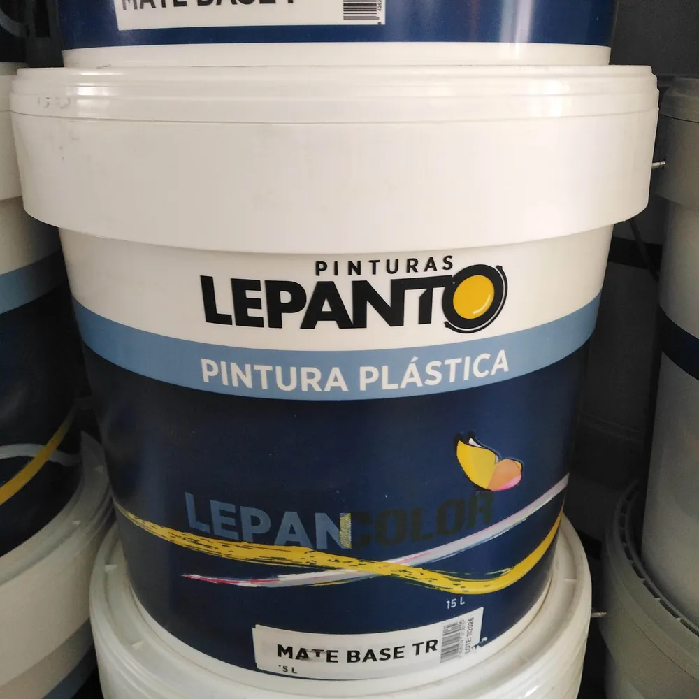Lepancolor Mate Exterior e Interior Base TR 15L Pinturas Lepanto