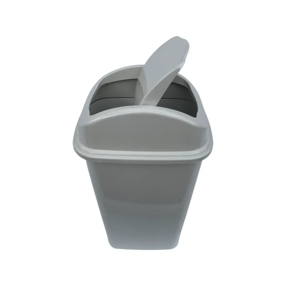 Caneca de basura / Papelera Vaivén Blanca de 53 Litros Plásticos Brysna